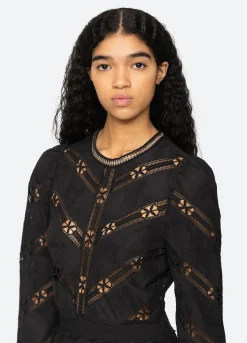 Sea New York Sharika L/S Dress Black Flash Sale