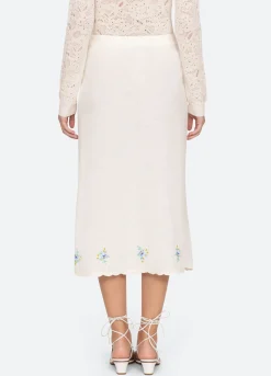 Sea New York Tania Skirt White Flash Sale