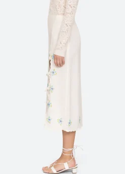 Sea New York Tania Skirt White Flash Sale